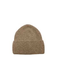 CAPO - Strickmütze, Kaschmir Formstrick - beige