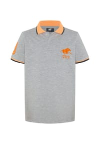 POLO SYLT - Poloshirt mit Logo-Stickerei und Kontrast-Akzenten - 11-0601 Bright White