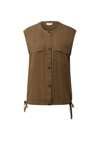 S.Oliver Red Label - Weste, Knopfleiste, für Damen - 8918 BROWN