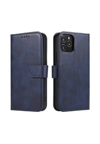 COFI - Premium Magnet Case Buch Tasche aufklappbare Hülle Standfunktion - Blau Samsung Galaxy S25 Edge