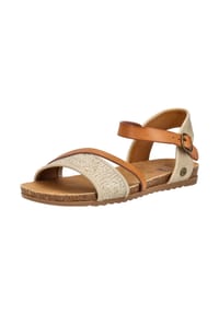 MUSTANG® - Lederimitat/Textil Sandalen - Beige