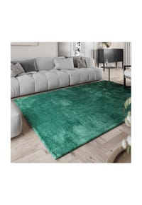 homie LIVING - Hochflorteppich Pisa - einfarbig, kuschelig weich durch Mikrofaser, für Wohn-Schlafzimmer - cognac