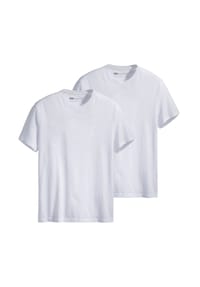 Levi's® - Herren T-Shirts, 2er Pack - Slim 2Pk Crewneck, Rundhals, Slim Fit, Baumwolle - 00 WEISS