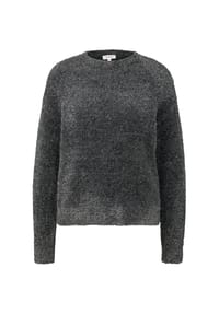 s.Oliver - Strickpullover, Effektgarn, für Damen - 9722  GREY/BLACK