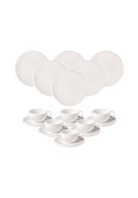 Villeroy & Boch Kaffeeservice NewMoon 18er Set weiß - NEWMOON - weiß