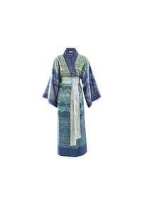 bassetti - Kimono BRUNELLESCHI aus satinierter Baumwolle - grau