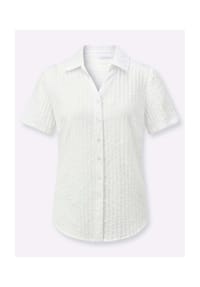Witt - Kurzarm-Bluse - dunkelblau-gestreift