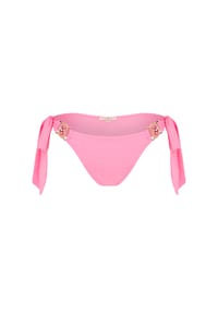 MODA MINX - Bikinihose Amour Tie Side Brazilian mit stilvollem Steinbesatz - Barbie Pink