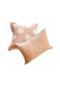 LOBERON - Kissenhülle 2er Set Belvienne rosé/creme - rosé/creme