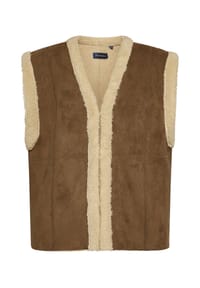 PIOMBO - Weste, gefüttert, für Damen - BROWN