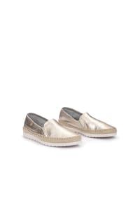VERBENAS® - Espadrilles "Nuria", Leder, für Damen - METAL ORO