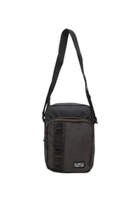GLOBETROTTER - Schultertasche, Patch - BLACK/DK GREY
