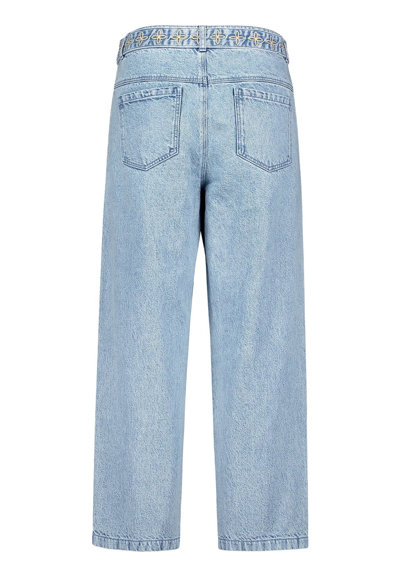 Cartoon Jeanshose, Falten-Details, FüR Damen, Blau, 36