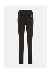 olsen - Hose mit Reißverschlusstaschen - Black