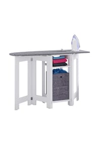 VCM. - Holz Kommode | Bügelbrett | Bügelschrank | Maße ca. H. 75  x B. 112 x T. 37 cm - Bigalos - Weiß