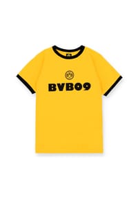 BVB 09 - T-Shirt BVB 70s Retro, Bio-Baumwolle - GELB