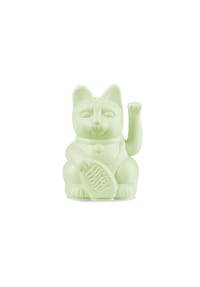 DONKEY - Winkekatze Lucky Cat Mini Maneki Neko, Light Green, 9.8 cm - Dunkelblau