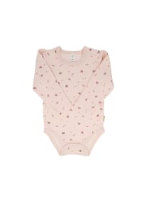 maximo® - BABY GIRL-Body, Herbstblume Langarm, Jersey, Schulterverschluß - softrose