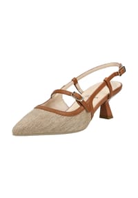 NeroGiardini - Leder/Textil Pumps - Hellbraun