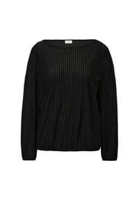 s.Oliver BLACK LABEL - Langarmshirt, U-Boot-Ausschnitt, für Damen - 9999  GREY/BLACK