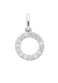 Adelia's - Adelia's Damen Anhänger 333 Weißgold ( 8K ) mit Zirkonia – Goldanhänger - silber