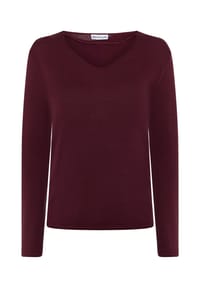 MANGUUN - Pullover, V-Ausschnitt, für Damen - BLAU/CLEMATIS BLUE