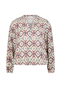 CARTOON - Shirtbluse, Split-Neck, für Damen - 1807 NATURE/BROWN