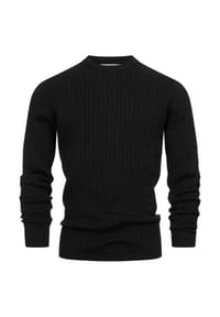 KRONSTADT - Strickpullover KSCable - Black