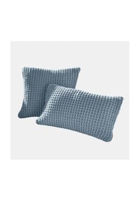 LOBERON - Kissenhülle 2er Set Ysilda blau - blau