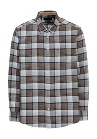 bugatti - Freizeithemde Seasonal Collection, Modern Fit, Langarm, Button-Down-Kragen, für Herren - 080 BRAUN