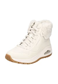 SKECHERS® - Lederimitat/Textil Sneaker - Weiß