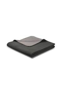 Biederlack® - Wohndecke - Doubleface Zierstich, Baumwollmischung - Anthrazit