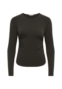 ONLY® - Langarmshirt Mira, Raffungen, für Damen - 177911 BLACK