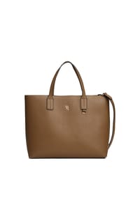 TOMMY HILFIGER - Schultertasche, Emblem, für Damen - NORDIC TAUPE