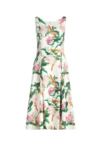 Vera Mont - Blumenkleid mit Kellerfalten - Cream/Rosé