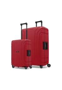 REDOLZ Essentials 15 - Essentials 4-Rollen 15 Kofferset 2 tlg. mit Dreipunkt-Verschluss - classic red