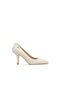 KAZAR STUDIO - Klassische Stilettos aus vollnarbigem Leder in Cremefarbe - Creme