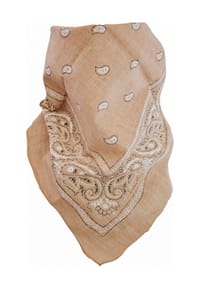 normani® - 3 Bandana Kopftuch - Beige/Schwarz