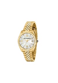 KARL LAGERFELD TIMELESS CODE - Moderne Damenuhr - Gold/Perlmutt