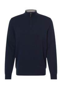 GALERIA - Seide-Cashmere-Troyer, Kontrast-Kragen, für Herren - 2 ANTHRA 75478