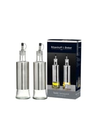 RitzenhoffAndBreker Essig & Öl Flasche Basic 320 ml 2er Set transparent-silber - BASIC - transparent-silber