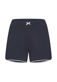 LASCANA - Schlafanzug-Shorts, Zierschleife, für Damen - 12 BLUE