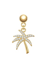 GLANZSTÜCKE MÜNCHEN - Glanzstücke München Charm Palme Sterling Silber Zirkonia 50084186 - gelbgold