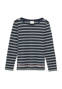 s.Oliver - Langarmshirt, Stickerei, Glitzergarn, für Kinder - 59G1 BLUE