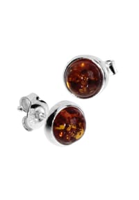 OSTSEE-SCHMUCK® - Ohrstecker , Classic 6 mm , Silber 925/000 - silber