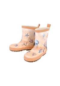 maximo® - Gummistiefel Unterwasser  Qualle, Reflekt 3M, Jerseyfutter - helllachs/muschelrosa