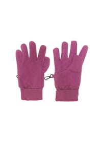 maximo® - Fingerhandschuhe, Fleece, Strickbündchen, für Kinder - 26 BROMBEERE