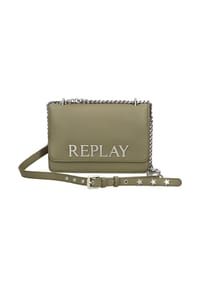 REPLAY - Lederimitat Taschen - Olive
