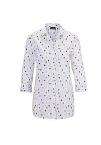 GOLDNER - Kurzgröße:  Bluse mit Hemdkragen - bunt / gemustert