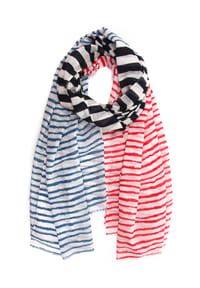 collezione alessandro® - Schal Lenyah maritim - weiß